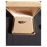 Sterling silver ring, High school class ring, and a bicycle trinket box with bicycle necklace and earrings