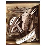 Vintage metal curlers & hair clips and vintage decorative hair combs and more