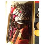 Vintage metal curlers & hair clips and vintage decorative hair combs and more