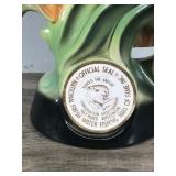 Vintage Jim Beam Bourbon Whiskey Decanter Perch Fish Regal China with Official Seal National Fresh Water Fishing Hall of Fame Hayward, WI