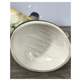 Vintage Jim Beam Bourbon Whiskey Decanter Perch Fish Regal China with Official Seal National Fresh Water Fishing Hall of Fame Hayward, WI