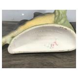 Vintage Jim Beam Kentucky Bourbon Whiskey Walleye Decanter