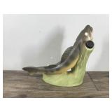 Vintage Jim Beam Kentucky Bourbon Whiskey Walleye Decanter