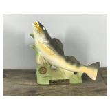 Vintage Jim Beam Kentucky Bourbon Whiskey Walleye Decanter