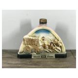 Vintage Jim Beam Harolds Club Whiskey Bottle Decanter 1969 PA Stamp