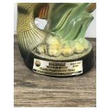 Vintage Jim Beam Bourbon Whiskey Decanter Perch Fish Regal China with Official Seal National Fresh Water Fishing Hall of Fame Hayward, WI