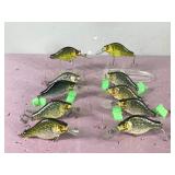 Lot of 10 Bagley Small Fry Fishing Lures