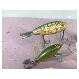 Lot of 10 Collectible Fishing Lures - Some are Wood - See description for more info