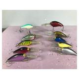 Lot of 10 Norman Fishing Lures