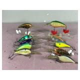 Lot of 10 Norman Fishing Lures