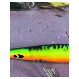 Lot of 10 Collectible Wooden Fishing Lures - see description for more info