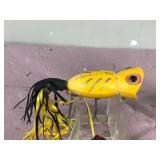 Lot of 10 Fred Arbogast Collectible Hula Popper Fishing Lures