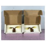 2 - Collectible Fred Arbogast Messinger Bucktail Frogs in Box