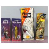 Lot of 5 Bagley Fishing Lures in Original Packages