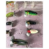 Lot of 9 Fred Arbogast Jitter Bug Fishing Lures