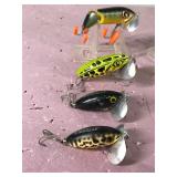 Lot of 9 Fred Arbogast Jitter Bug Fishing Lures