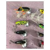 Lot of 9 Fred Arbogast Jitter Bug Fishing Lures