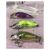 Lot of 8 Rebel Blackstar Fishing Lures