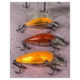 Lot of 8 Rebel Blackstar Fishing Lures