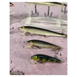 Lot of 9 Rapala Fishing Lures