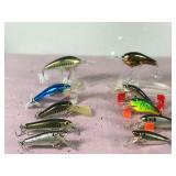 Lot of 10 Bagley Fishing Lures
