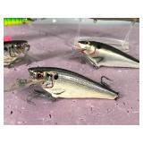 Lot of 5 Large Fishing Lures - some say Bagley on them