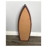 Wall Hanging Battery Operated Wooden Ship Clock that Opens up for Hanging Keys