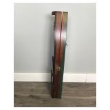 Wall Hanging Battery Operated Wooden Ship Clock that Opens up for Hanging Keys