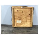 Epoxied Wooden Clock Frame with Fish Species on the Front  - No clock components