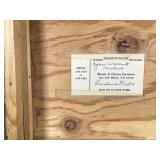 Epoxied Wooden Clock Frame with Fish Species on the Front  - No clock components