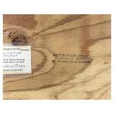 Epoxied Wooden Clock Frame with Fish Species on the Front  - No clock components