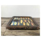 Epoxied Wooden Clock Frame with Fish Species on the Front  - No clock components