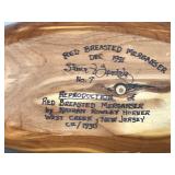 Collectible Wooden Red Breasted Merganser Duck Decoy - see description for more info