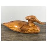Collectible Wooden Red Breasted Merganser Duck Decoy - see description for more info