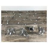 Lot of 10 Metal Fish Stringers & 1 Pflueger Akron No. 1894 Fishing Reel