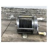 Lot of 10 Metal Fish Stringers & 1 Pflueger Akron No. 1894 Fishing Reel