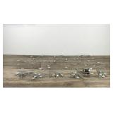 Lot of 10 Metal Fish Stringers & 1 Pflueger Akron No. 1894 Fishing Reel