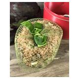 Vintage Hats with Box & Receipt and Mannequin Head with Wig & Vintage Carrying Case