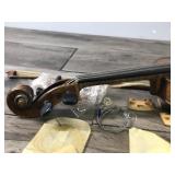 Vintage Violin with Case, Bow, Accessories & Instructions on How to Tune Violin