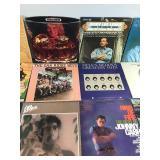 Lot of Vinyl Music Records - Bruce Springsteen - Billy Vaughn - Olivia - Freddy Fender - The Guess Who - Jim Croce - Johnny Cash - Glen Campbell - Chicago - Rod Stewart - The Oak Ridge Boys - Jerry Le