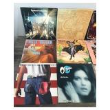 Lot of Vinyl Music Records - Bruce Springsteen - Billy Vaughn - Olivia - Freddy Fender - The Guess Who - Jim Croce - Johnny Cash - Glen Campbell - Chicago - Rod Stewart - The Oak Ridge Boys - Jerry Le