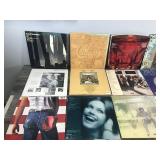Lot of Vinyl Music Records - Bruce Springsteen - Billy Vaughn - Olivia - Freddy Fender - The Guess Who - Jim Croce - Johnny Cash - Glen Campbell - Chicago - Rod Stewart - The Oak Ridge Boys - Jerry Le