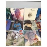 Lot of Vinyl Music Records - Cher - Rod Stewart - Beach Boys - Waylon Jennings & More