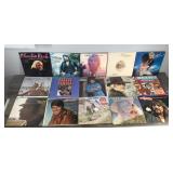 Lot of Vinyl Music Records - Cher - Rod Stewart - Beach Boys - Waylon Jennings & More