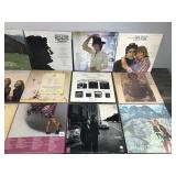 Lot of Music Vinyl Records - Merle Haggard - Kenny Rogers - John Lennon - Elton John & More