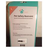 Pet Jet (to wash your pet), pet car restraint, clippers, toys