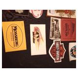 Lot of vintage advertising, pins and more