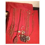 Vintage pins and necklaces