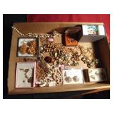 Vintage jewelry including Coro, Trifari, and Lisner