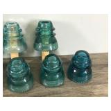 Lot of 10 Vintage Glass Insulators